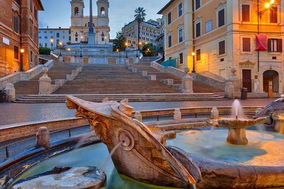 spanische treppe rom brunnen