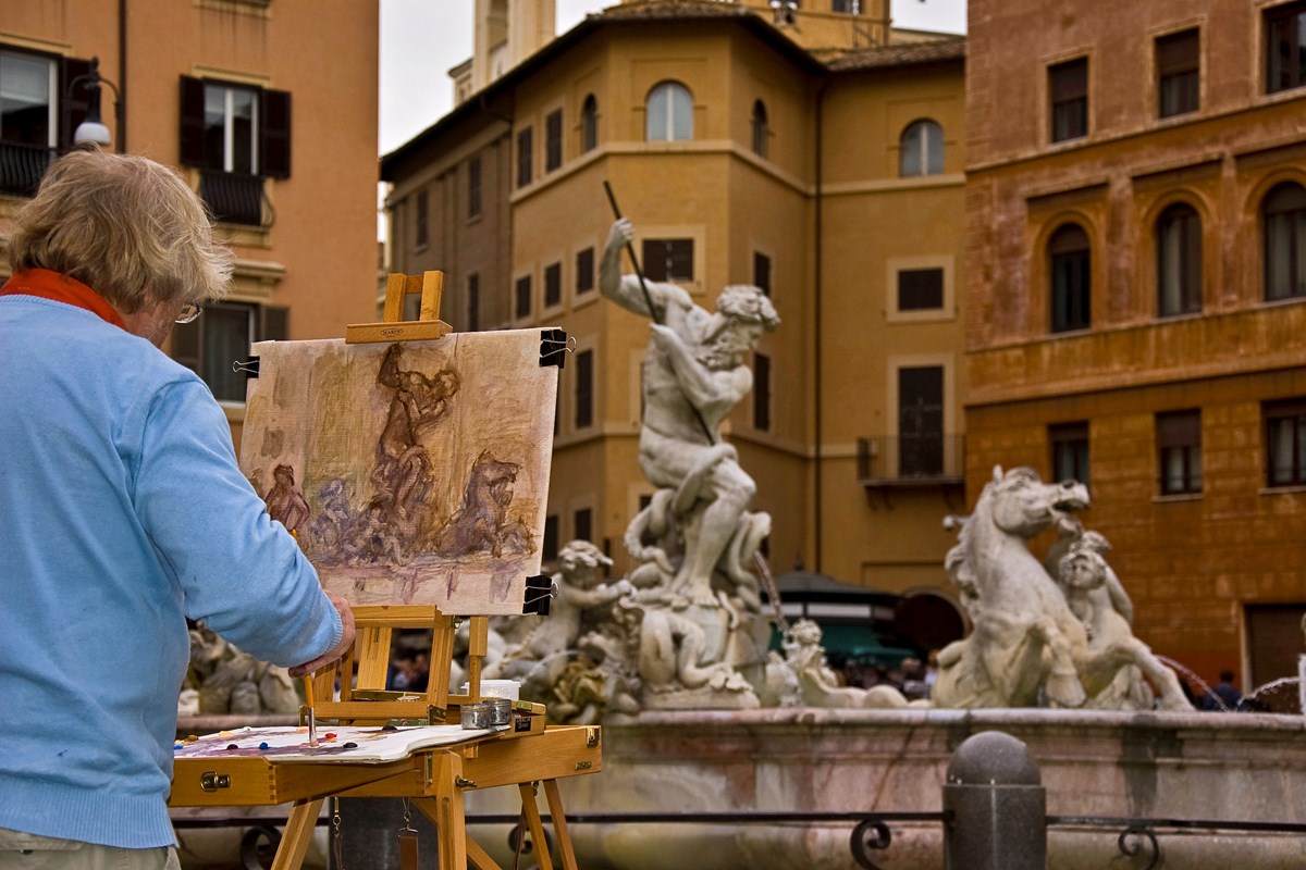 maler Piazza Navona