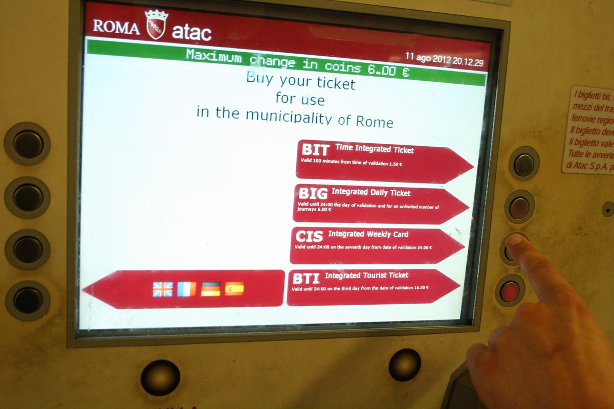 Ticket Automat Rom